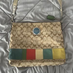 Crossbody Coach purse.